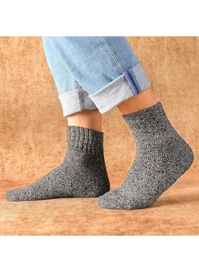 CLENEA Wool Socks for Women - Womens Wool Socks Winter Socks for men Warm Thick Knit Wool Soft Vintage Casual Crew Socks - Image 2